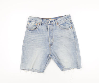 Levi's Mens Blue Cotton Bermuda Shorts Size 30 in L8 in Regular Zip