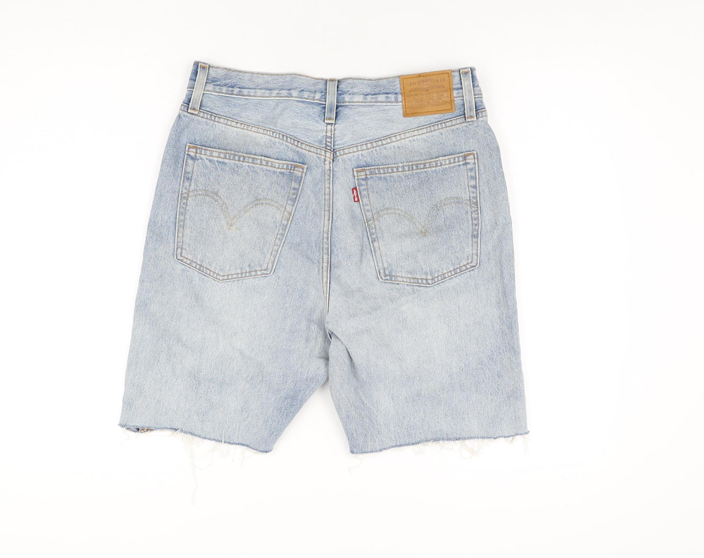 Levi's Mens Blue Cotton Bermuda Shorts Size 30 in L8 in Regular Zip