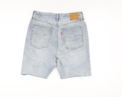 Levi's Mens Blue Cotton Bermuda Shorts Size 30 in L8 in Regular Zip