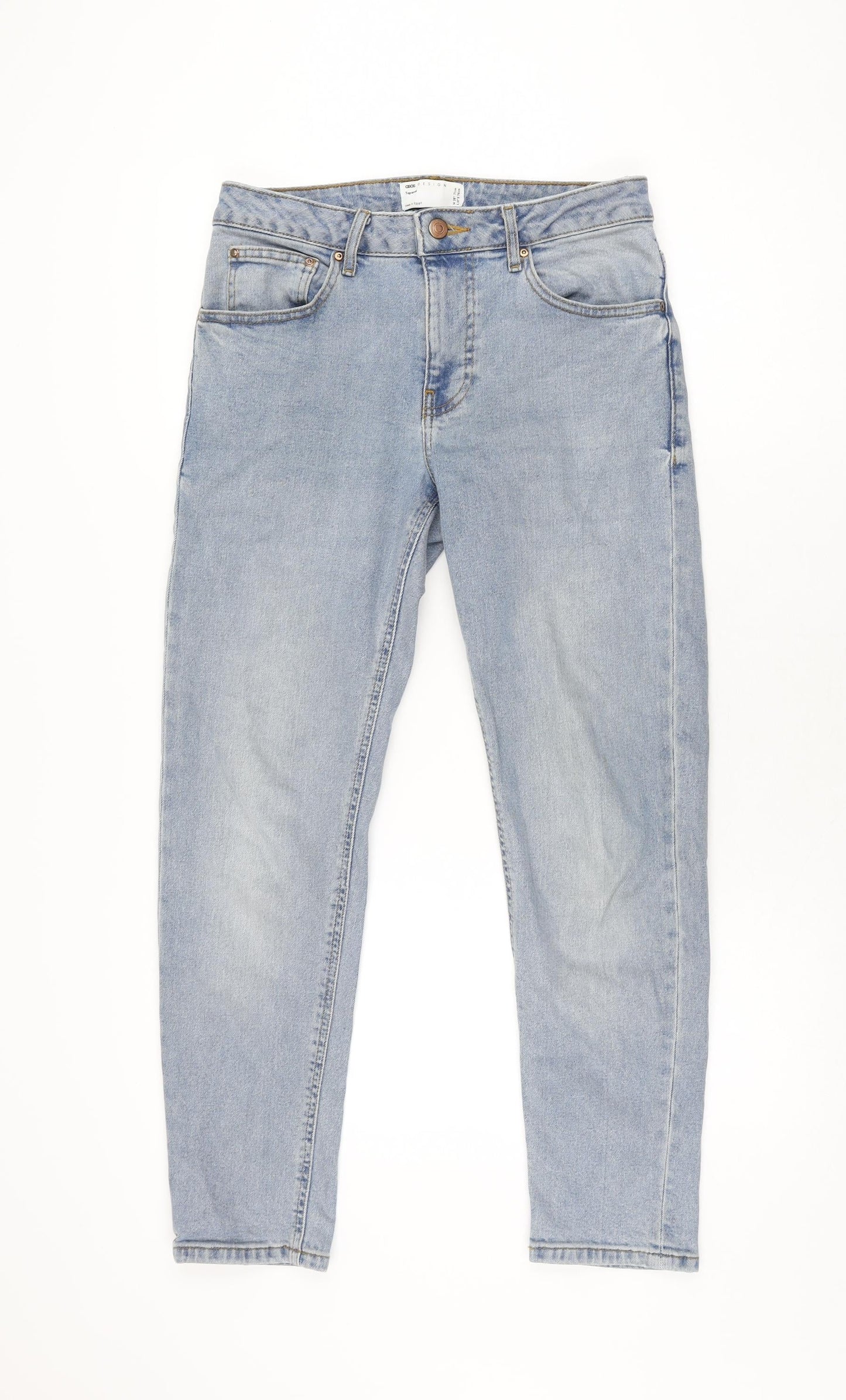 ASOS Womens Blue Cotton Skinny Jeans Size 28 in L30 in Regular Zip