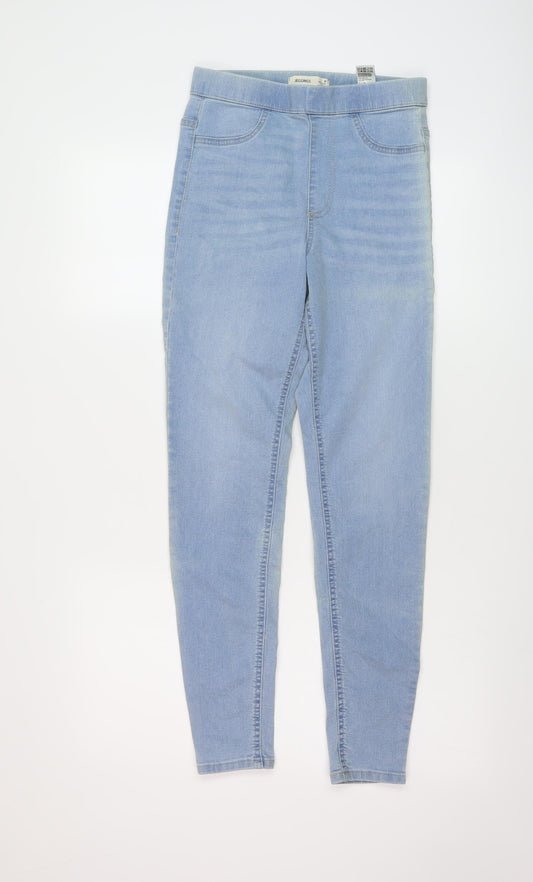 Womens UK Size 8 Marks and Spencer Regular Fit Jegging Blue Jeans