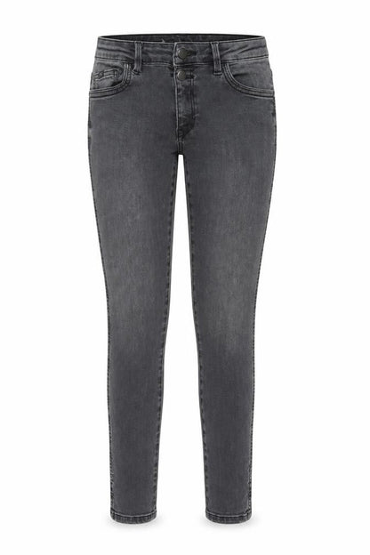 ESPRIT Womens Grey Cotton Skinny Jeans Size 28 in L28 in Regular Button