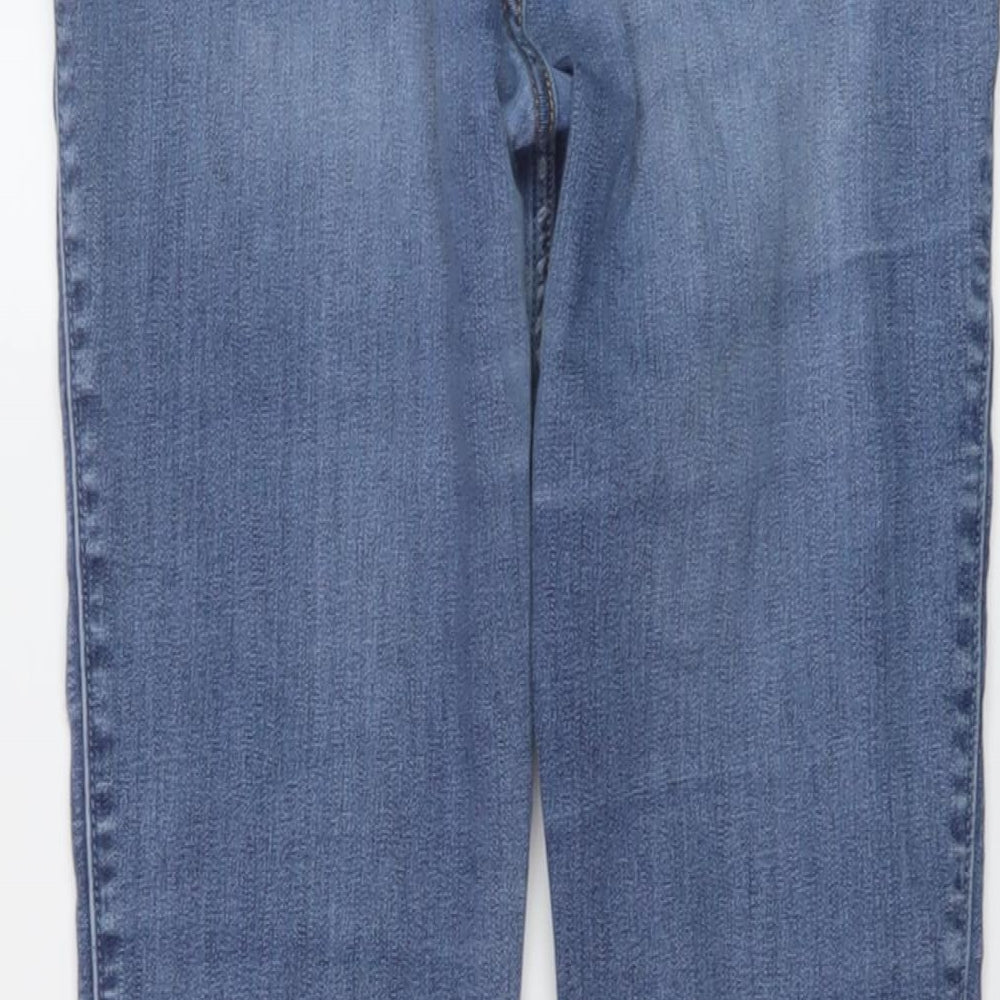 Hollister Womens Blue Cotton Skinny Jeans Size 30 in L29 in Regular Button