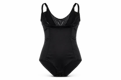 Debenhams Womens Black Polyamide Bodysuit One-Piece Size 8 Snap