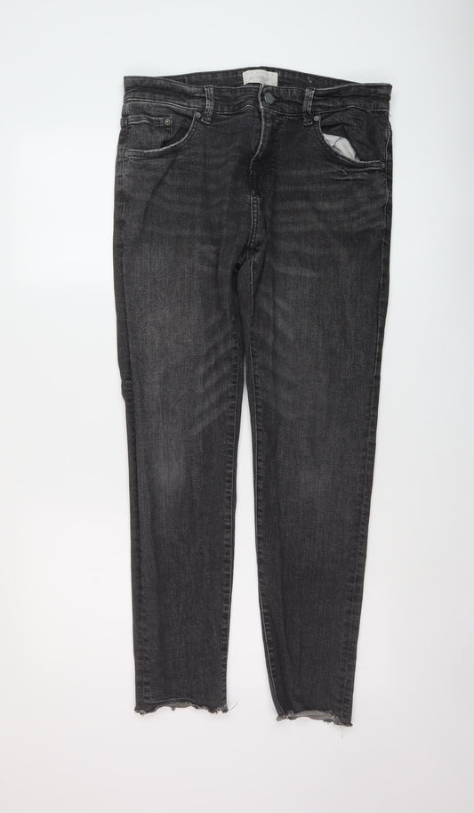 Mens UK Size 32 in Pull&Bear Regular Fit Skinny Grey Jeans
