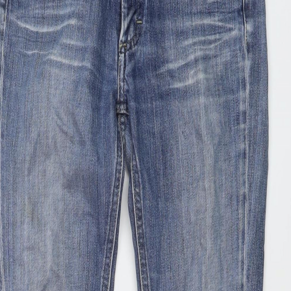 Acne Jeans Womens Black Cotton Straight Jeans Size 24 in L28 in Regular Button