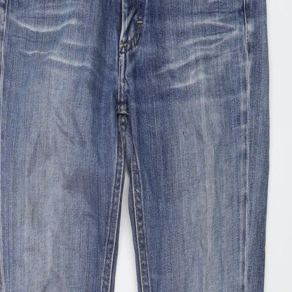 Acne Jeans Womens Black Cotton Straight Jeans Size 24 in L28 in Regular Button