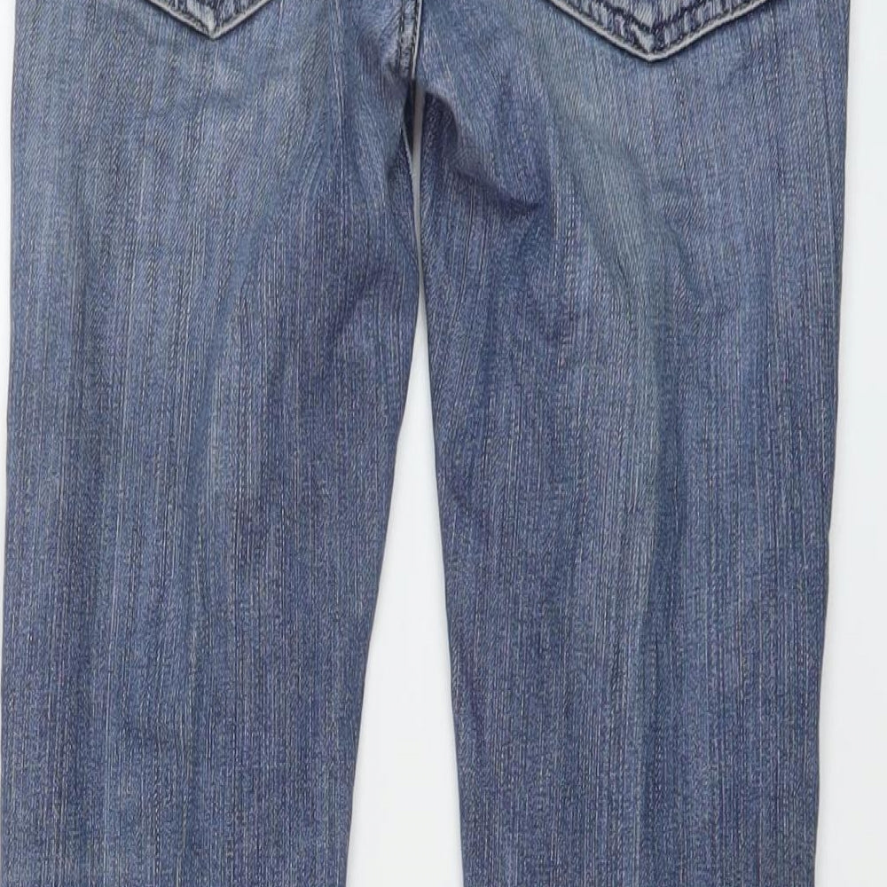 Acne Jeans Womens Black Cotton Straight Jeans Size 24 in L28 in Regular Button