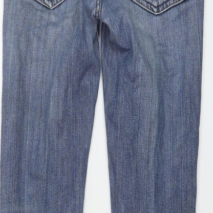Acne Jeans Womens Black Cotton Straight Jeans Size 24 in L28 in Regular Button