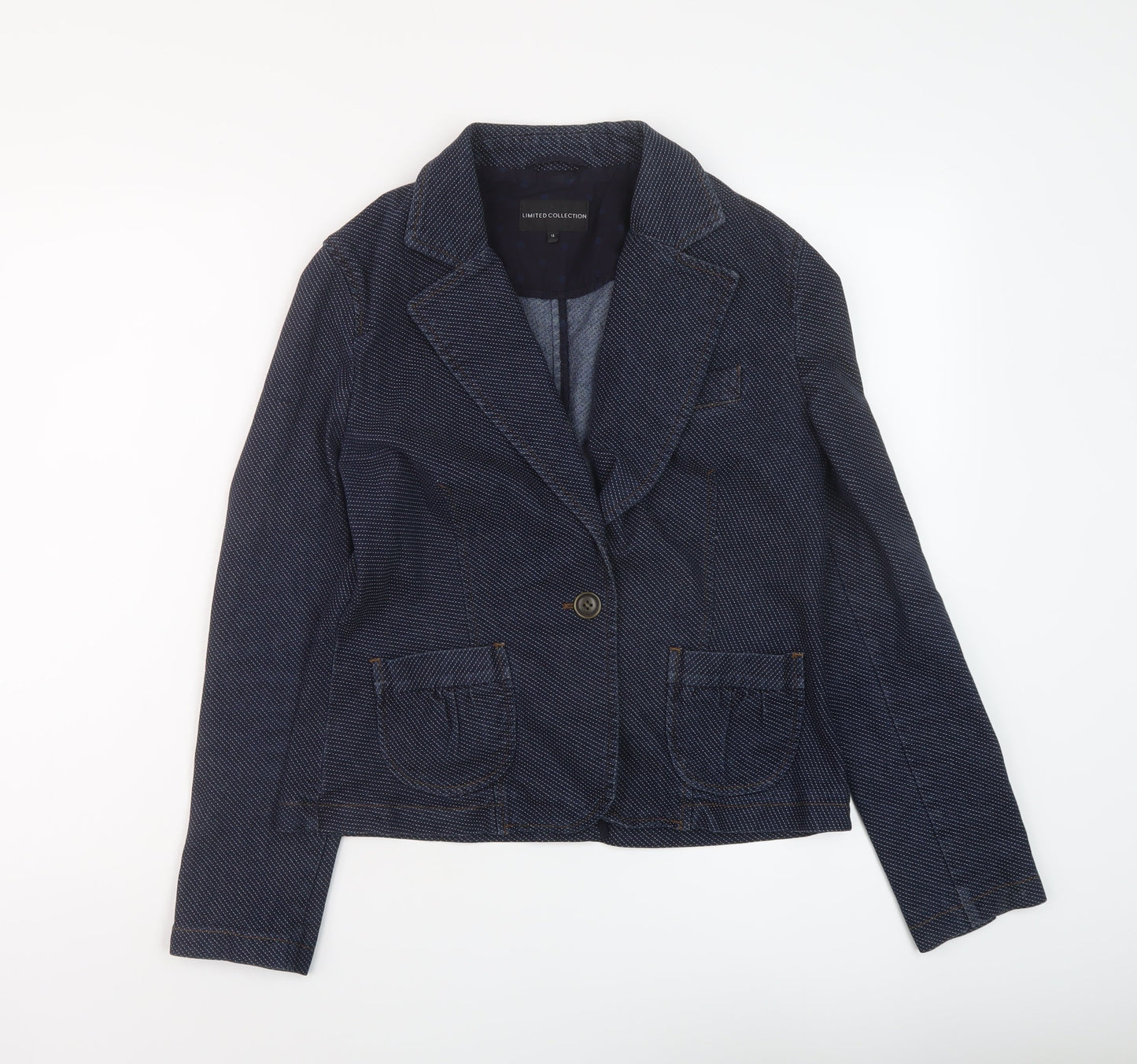 Womens UK Size 14 Marks and Spencer Blue Jacket