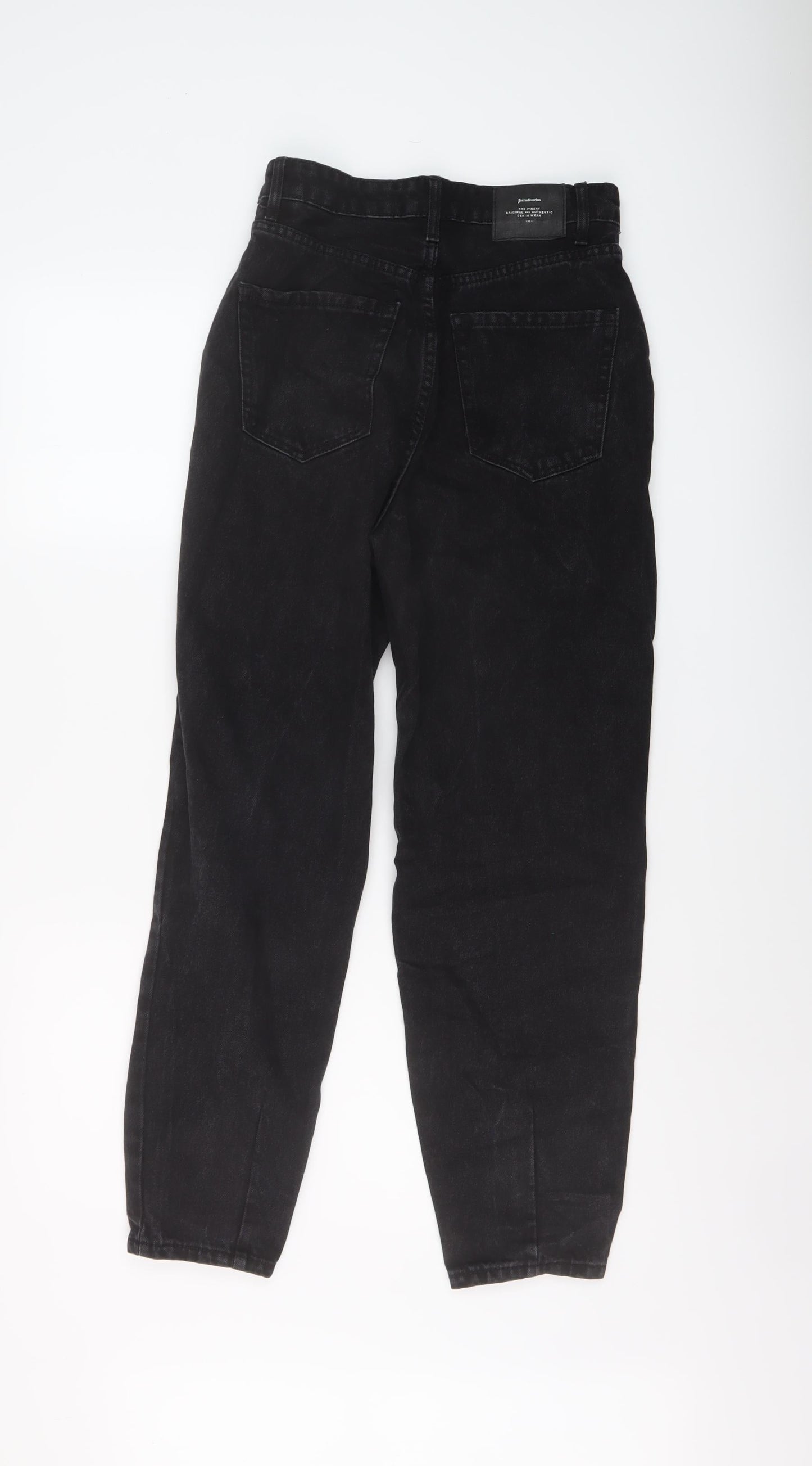 Womens UK Size 6 Stradivarius Regular Fit Mom Beige Jeans
