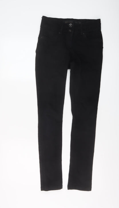 NEXT Womens Beige Cotton Skinny Jeans Size 6 L29 in Regular Button