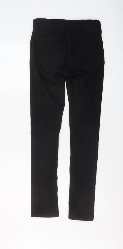 NEXT Womens Beige Cotton Skinny Jeans Size 6 L29 in Regular Button