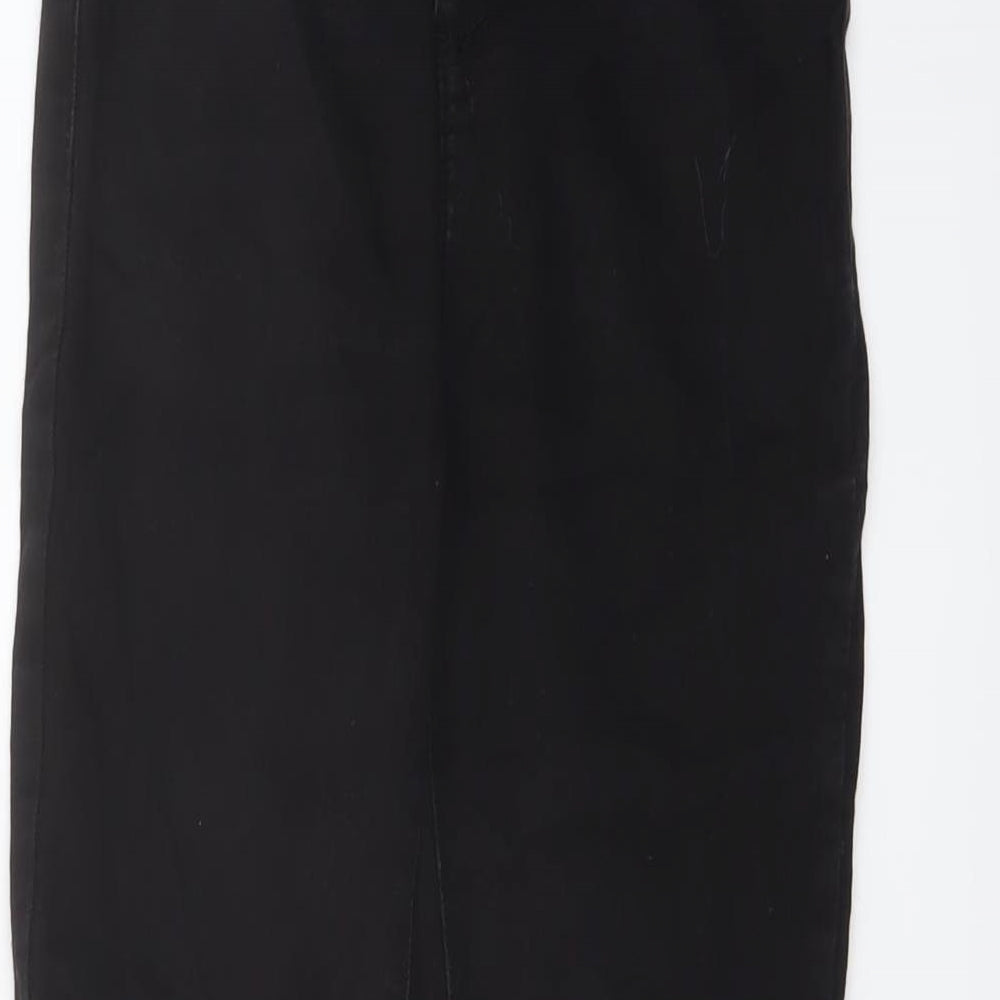 Denim & Co. Womens Black Cotton Jegging Jeans Size 10 L27 in Regular Button