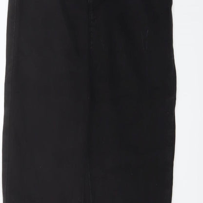 Denim & Co. Womens Black Cotton Jegging Jeans Size 10 L27 in Regular Button