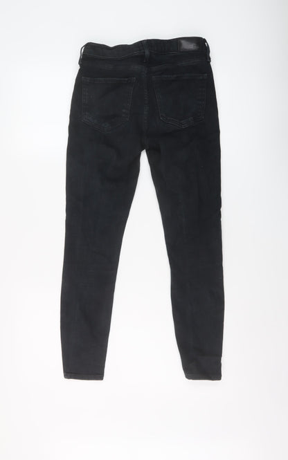 River Island Womens Blue Cotton Skinny Jeans Size 10 L25 in Regular Button