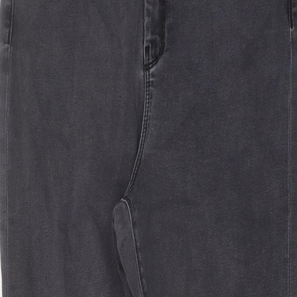 ASOS Womens Grey Cotton Skinny Jeans Size 30 in L25 in Regular Button