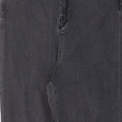 ASOS Womens Grey Cotton Skinny Jeans Size 30 in L25 in Regular Button