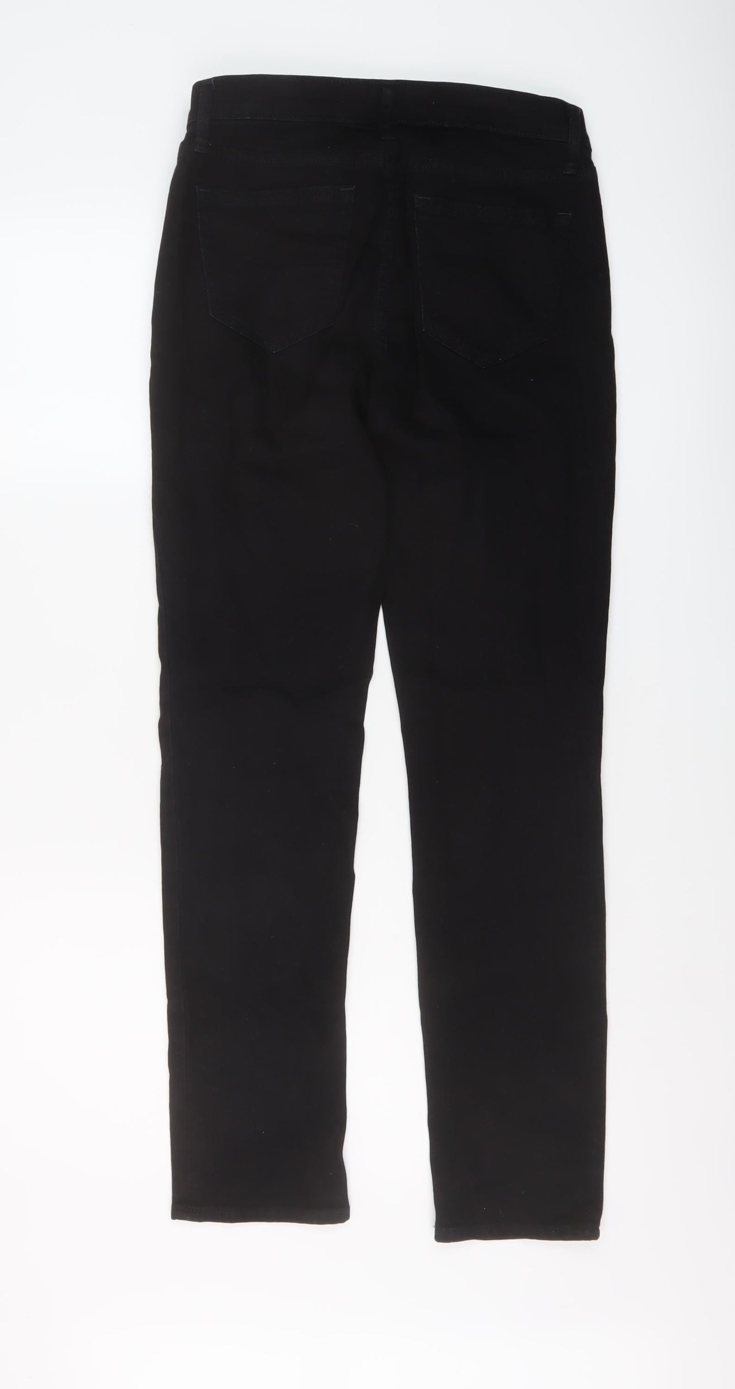 Gap Womens Black Cotton Straight Jeans Size 26 in L30 in Regular Button