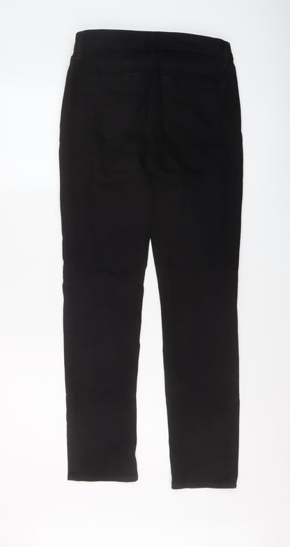 Gap Womens Black Cotton Straight Jeans Size 26 in L30 in Regular Button
