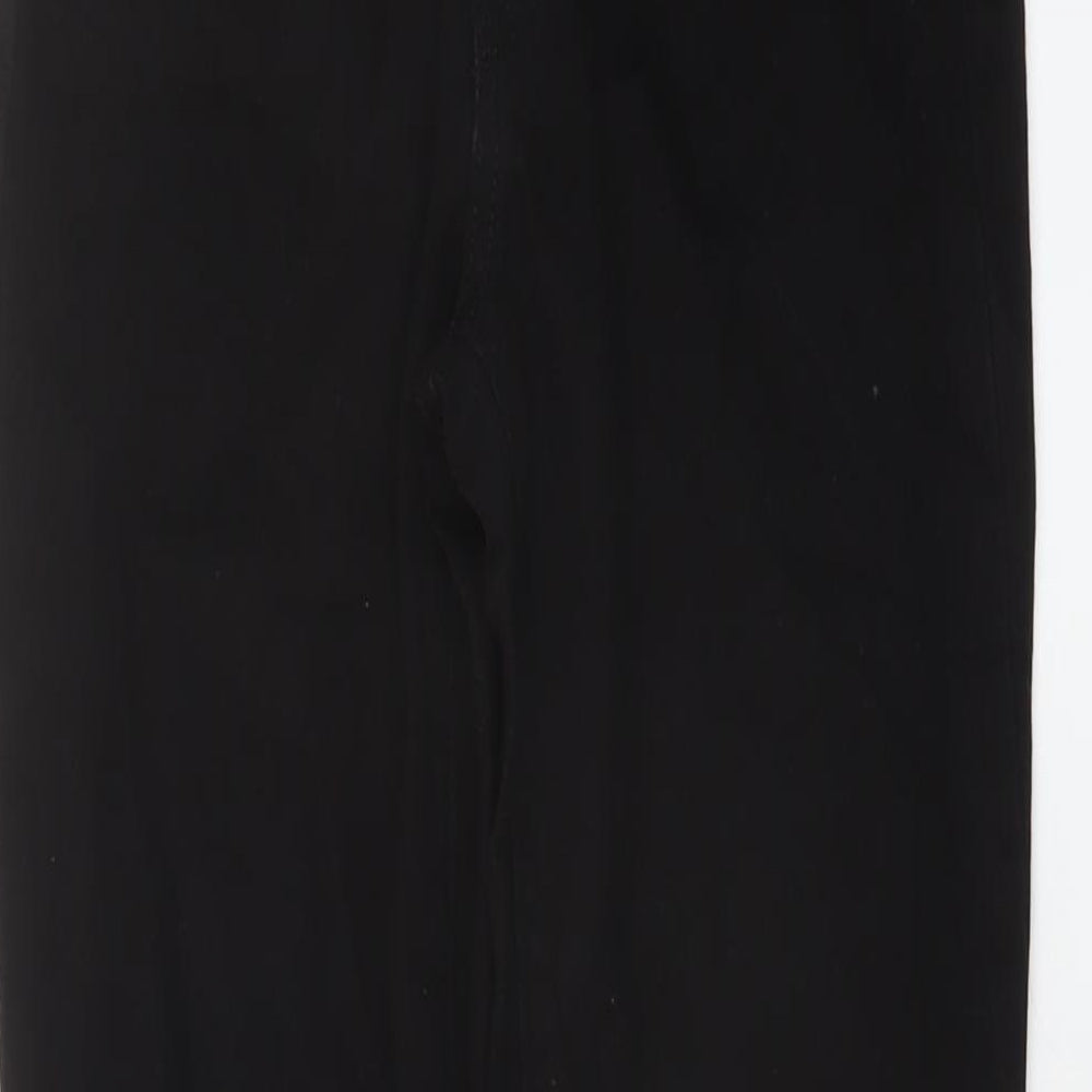 Gap Womens Black Cotton Straight Jeans Size 26 in L30 in Regular Button