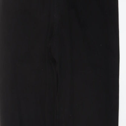 Gap Womens Black Cotton Straight Jeans Size 26 in L30 in Regular Button