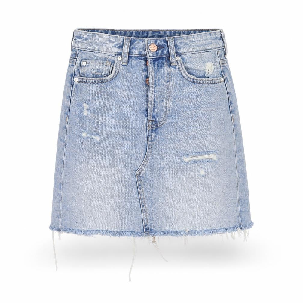 Womens UK Size 6 H&M A-Line Denim Skirt