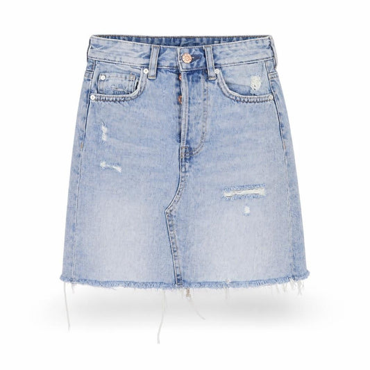 Womens UK Size 6 H&M A-Line Denim Skirt