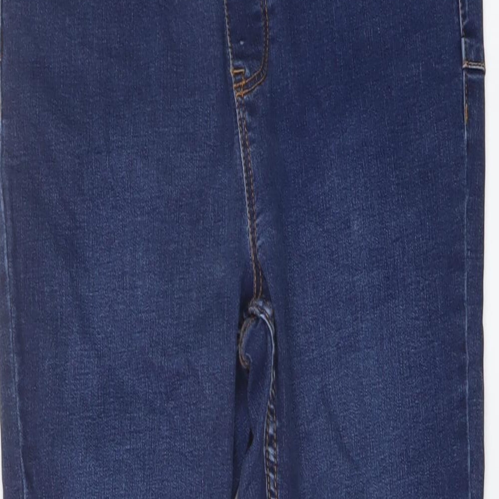 New Look Womens Blue Cotton Skinny Jeans Size 12 L27 in Regular