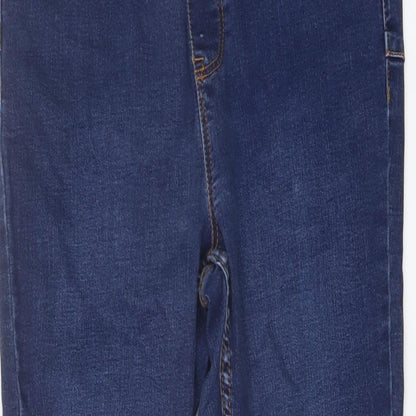 New Look Womens Blue Cotton Skinny Jeans Size 12 L27 in Regular