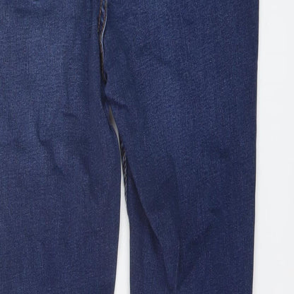New Look Womens Blue Cotton Skinny Jeans Size 12 L27 in Regular
