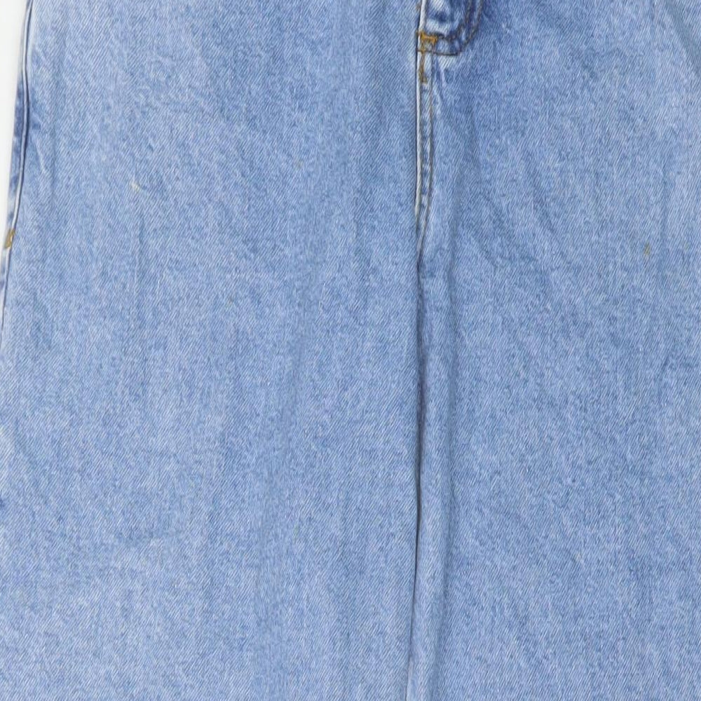 COLLUSION Womens Blue Cotton Mom Jeans Size 30 in L34 in Regular Zip