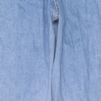 COLLUSION Womens Blue Cotton Mom Jeans Size 30 in L34 in Regular Zip