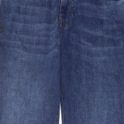 MCNEAL Mens Blue Cotton Straight Jeans Size 32 in L29 in Regular Button
