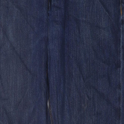 ASOS Mens Blue Cotton Straight Jeans Size 31 in L30 in Regular Button