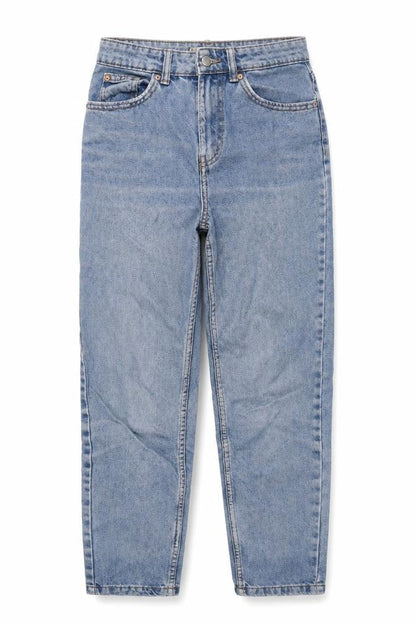 Womens UK Size 4 Denim & Co. Regular Fit Mom Blue Jeans