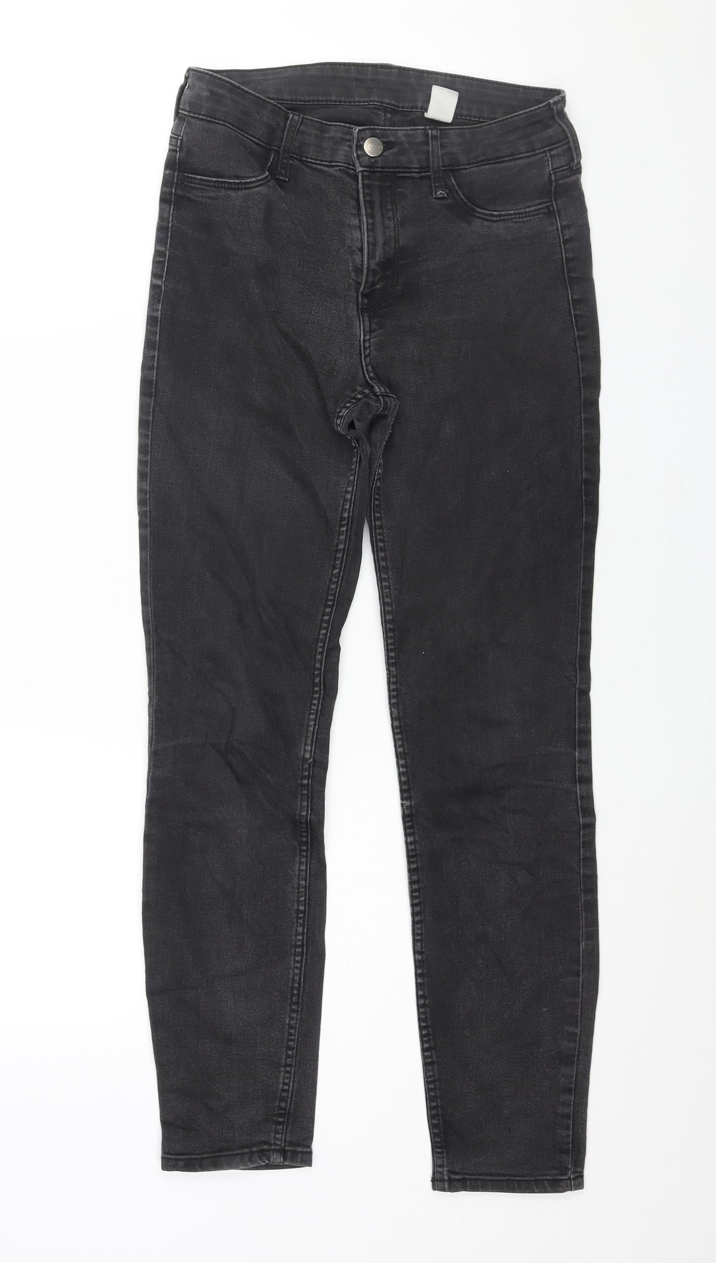 Womens UK Size 26 in H&M Regular Fit Skinny Black Jeans
