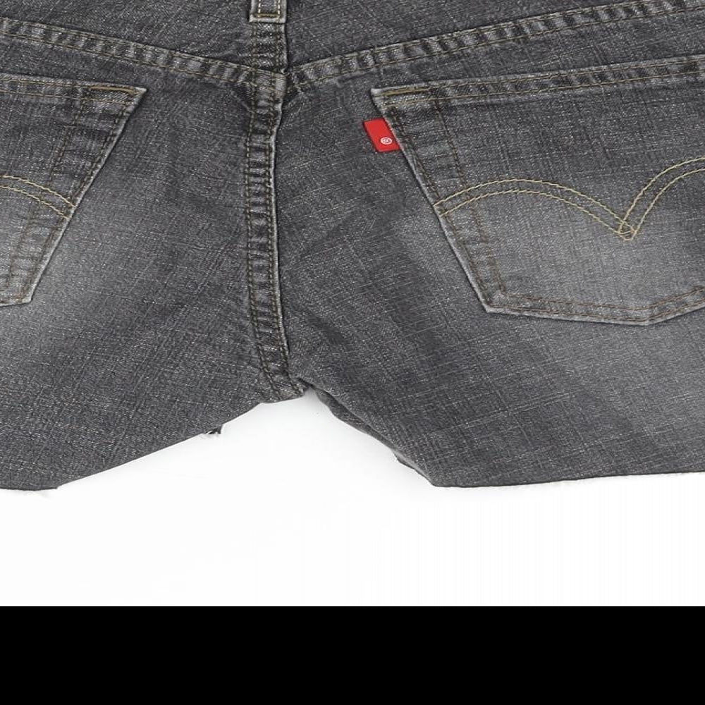 Levi's Womens Grey Cotton Capri Jeans Size 30 in Regular Zip