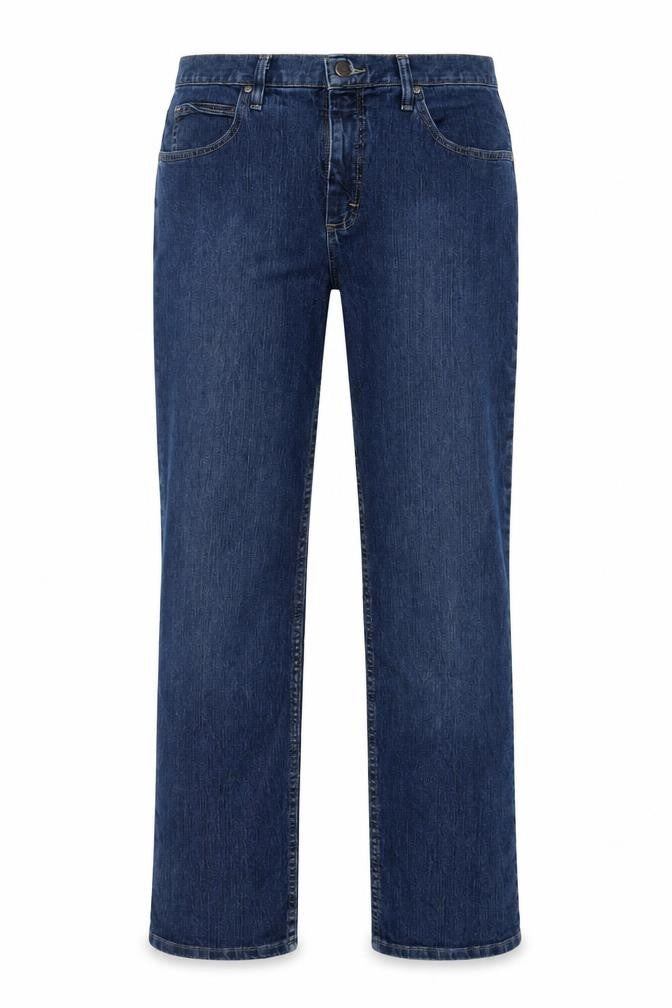 Womens UK Size 12 Lee Regular Fit Straight Blue Jeans