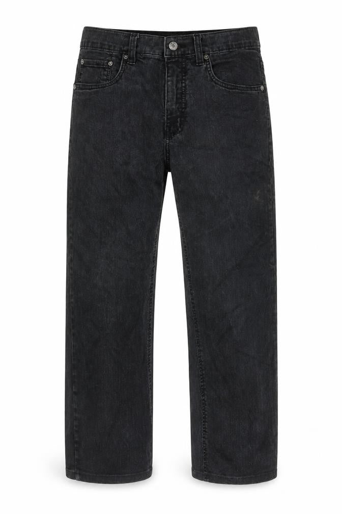 Mens UK Size 32 in Urban Star Regular Fit Straight Black Jeans
