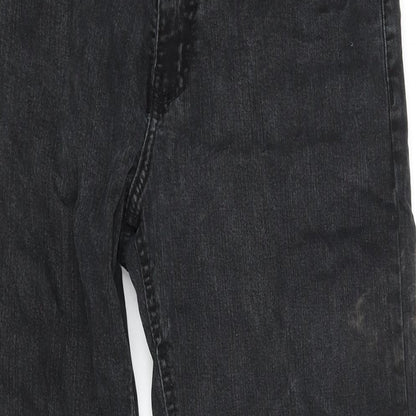 Urban Star Mens Black Cotton Straight Jeans Size 32 in L27 in Regular Zip
