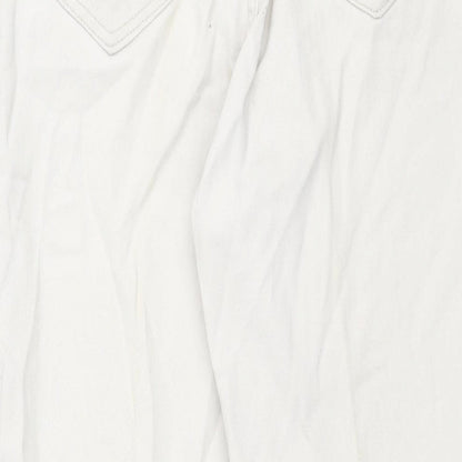Lee Mens Ivory Cotton Straight Jeans Size 30 in L30 in Regular Zip