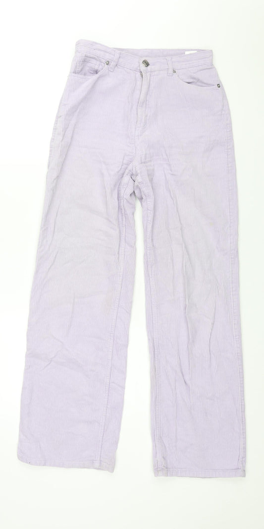 Womens UK Size 6 Monki Regular Fit  Purple Trousers