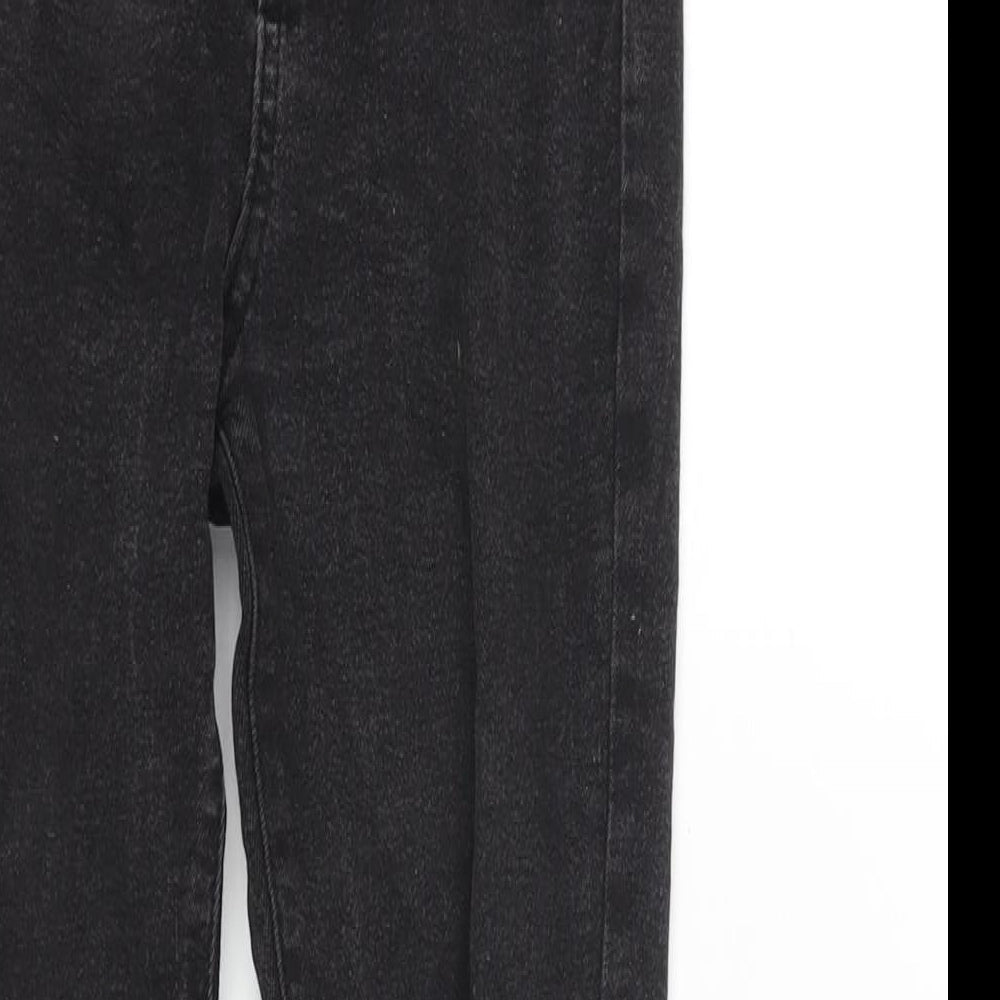 Boohoo Womens Black Cotton Skinny Jeans Size 6 L26 in Regular Zip
