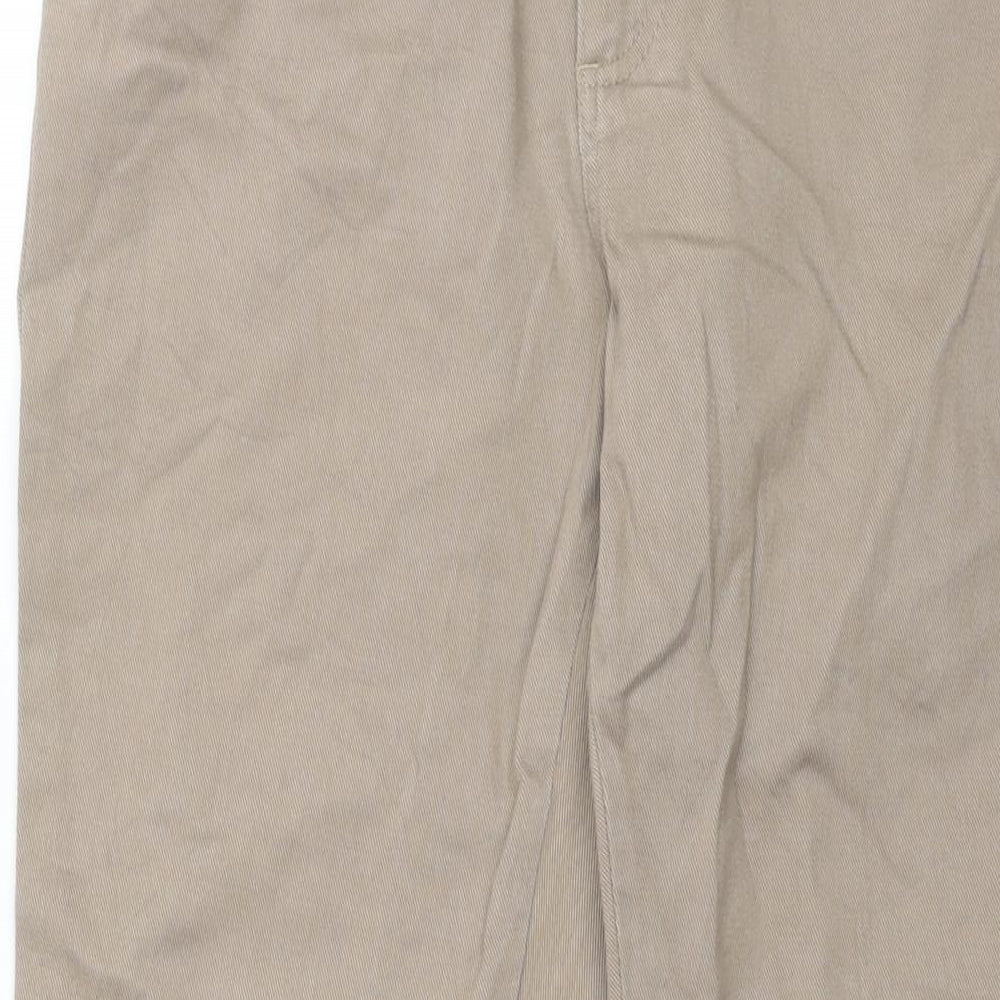 Lee Womens Brown Cotton Straight Jeans Size 32 in L27 in Regular Zip