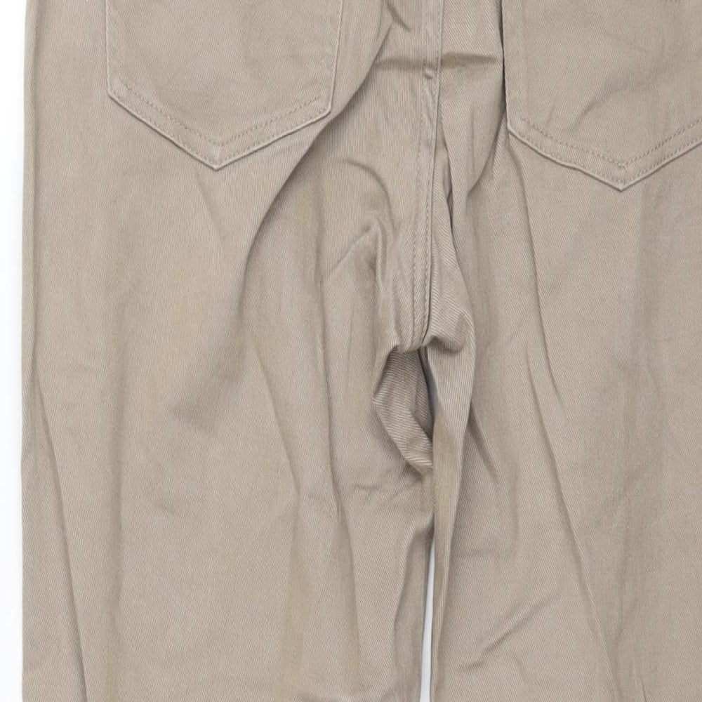 Lee Womens Brown Cotton Straight Jeans Size 32 in L27 in Regular Zip