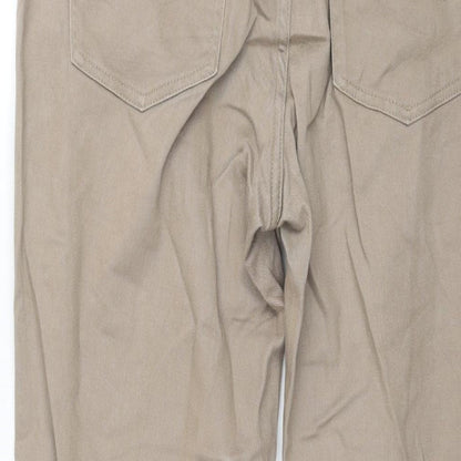 Lee Womens Brown Cotton Straight Jeans Size 32 in L27 in Regular Zip