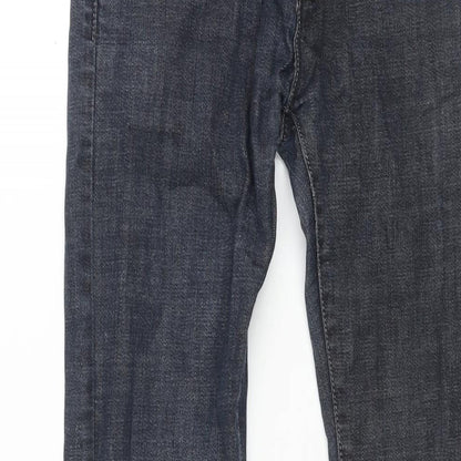 Womens UK Size 28 in Gold SK Regular Fit Straight Blue Jeans