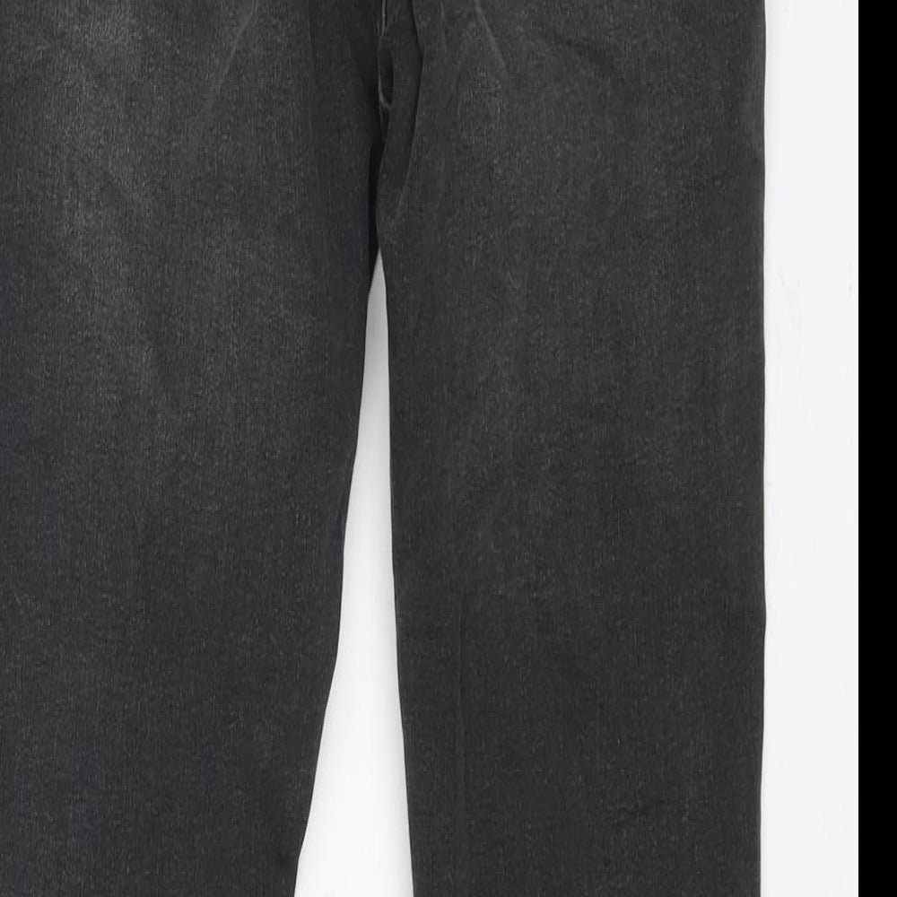 Divided by H&M Womens Black Cotton Skinny Jeans Size 12 L28 in Regular Zip