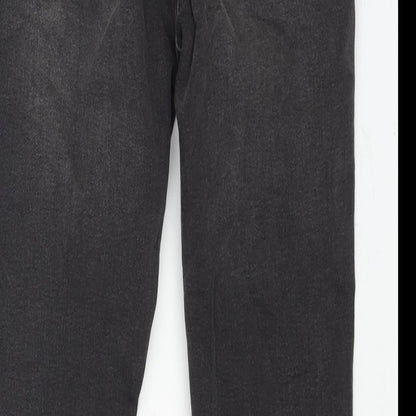 Divided by H&M Womens Black Cotton Skinny Jeans Size 12 L28 in Regular Zip